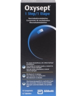 Oxysept 1 step neutralisation 12 cps