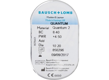 Quantum 2 - Lentilles de contact