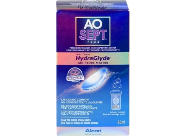 Aosept Plus HydraGlyde Reise-Set 90ml - Produit pour lentilles