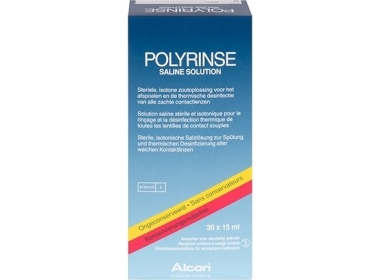 Polyrinse Saline Solution Sterile Salzlösung Ampullen 30x15ml - Produit pour lentilles